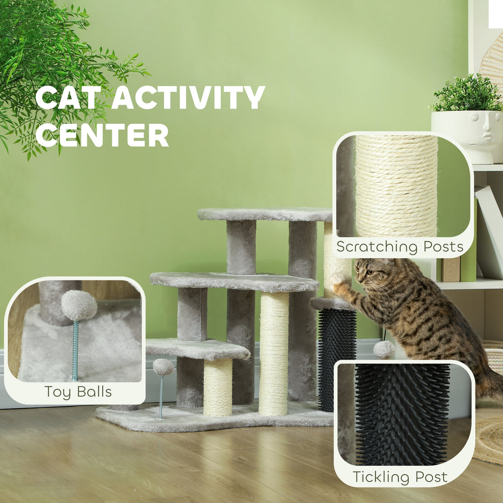 2 in 1 Cat Tree Tower and Stairs with Scratching Posts – view 8