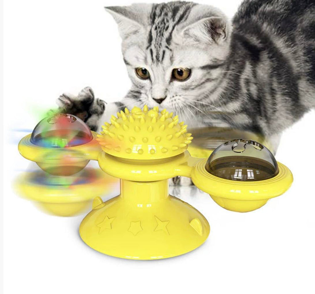 Interactive Windmill Cat Toy With LED Light Ball – view 9