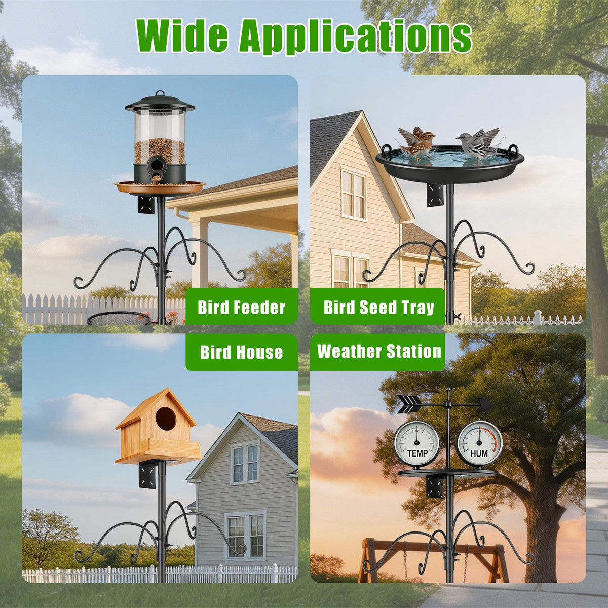 Heavy-Duty Squirrel Proof Bird Feeder Pole – view 10