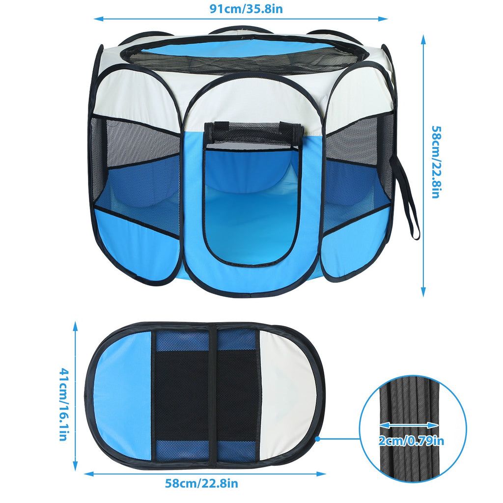 Portable Foldable Pet Tent Exercise Pen – view 10