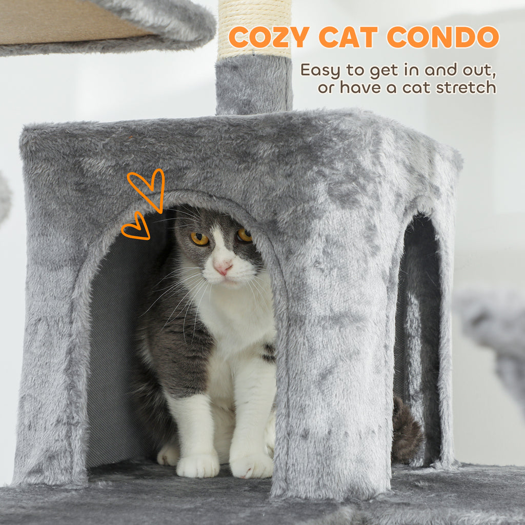 69" Multi-Level Cat Tree with Condos and Hammocks – view 8