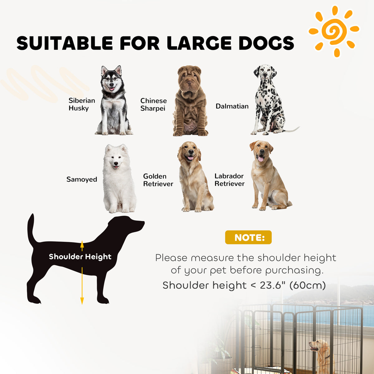 Heavy Duty Dog Playpen for Indoor and Outdoor Use – view 9