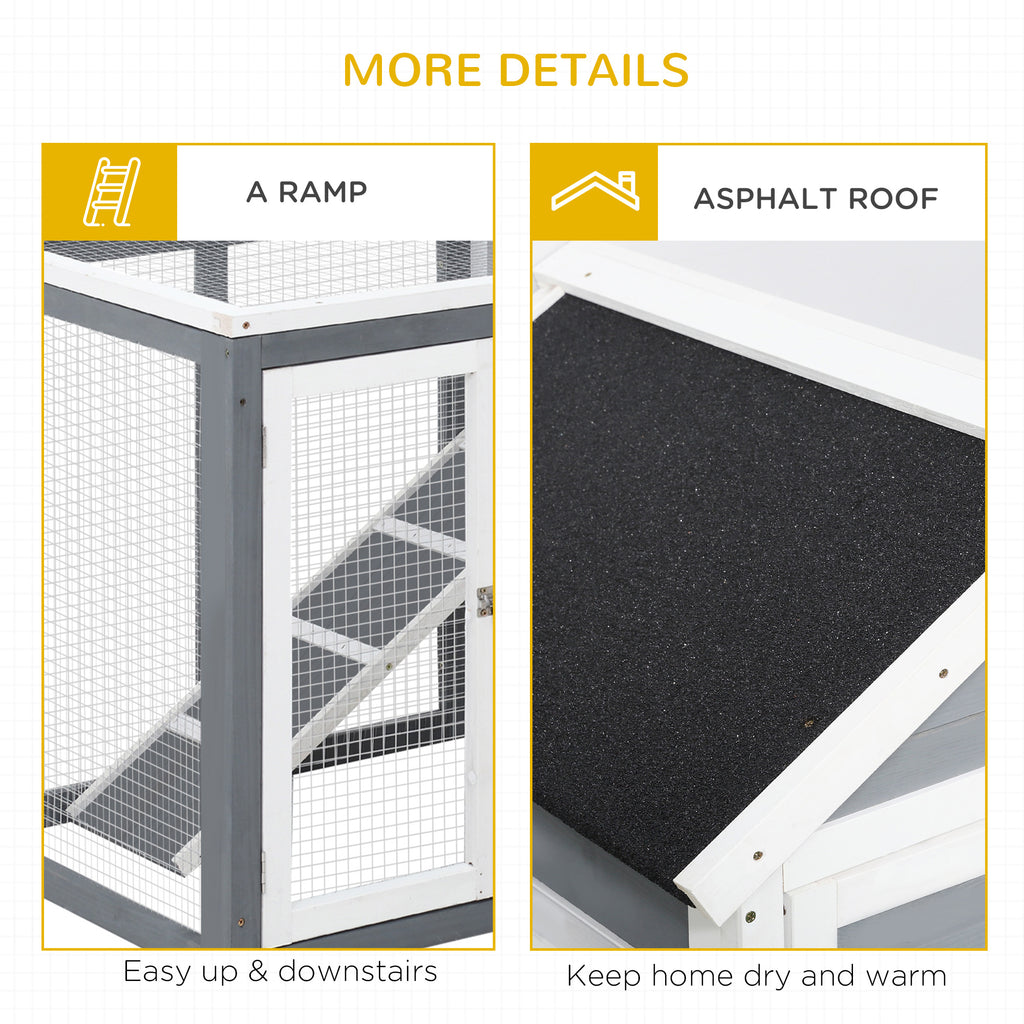 Indoor Rabbit Enclosure with Outdoor Run for Small Animals – view 7