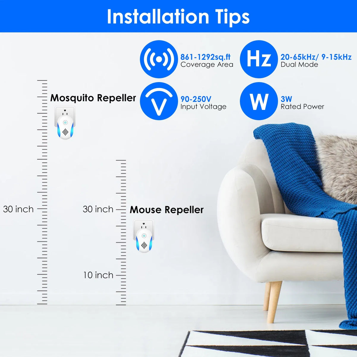 Ultrasonic Pest Repeller - Safe, Chemical-Free Pest Control – view 7