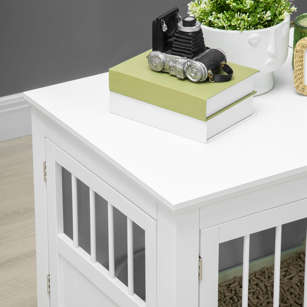 Wooden Dog Crate End Table for Small Dogs – view 7