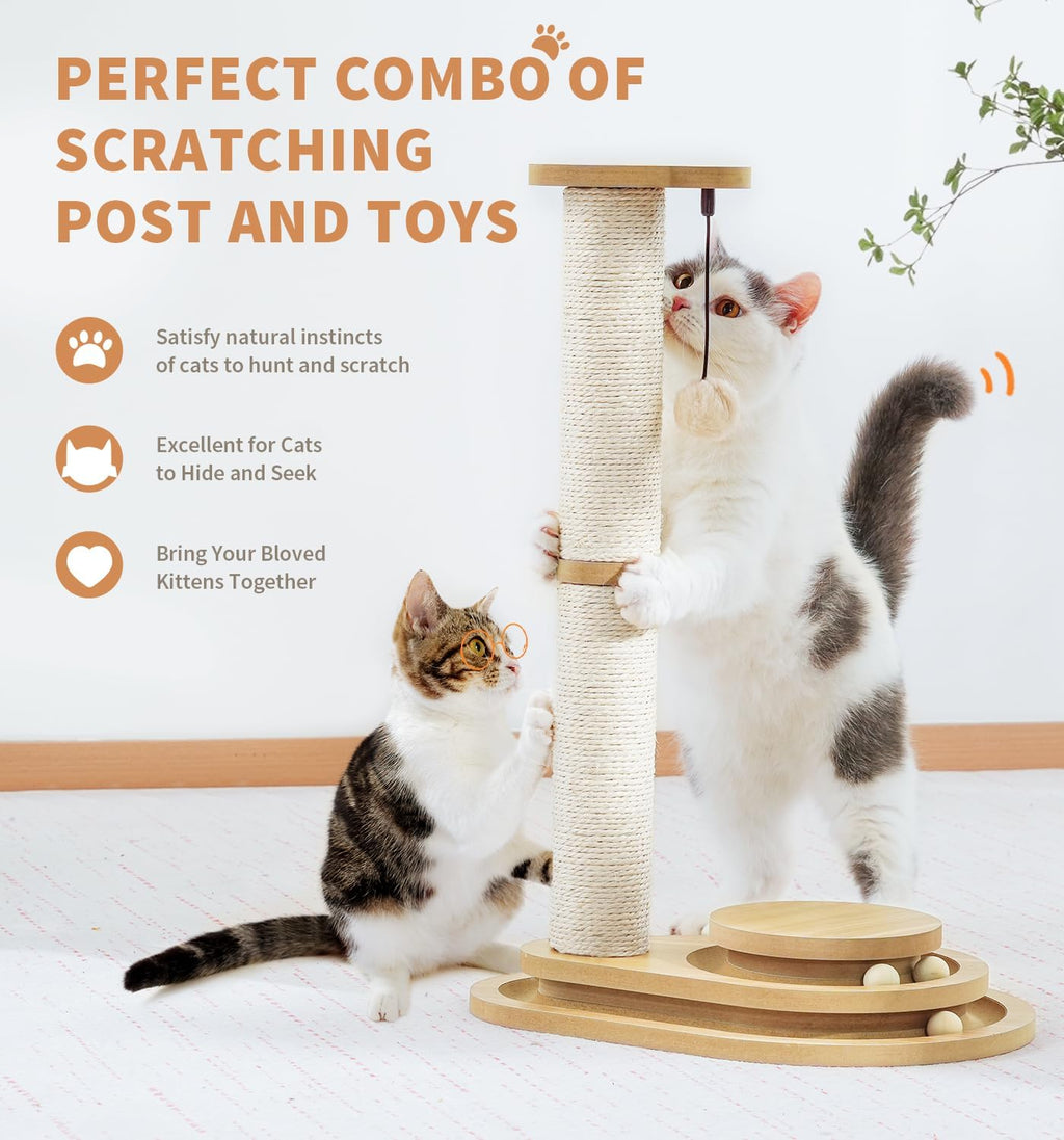 Medium Two-layer Sisal Cat Scratching Post – view 13