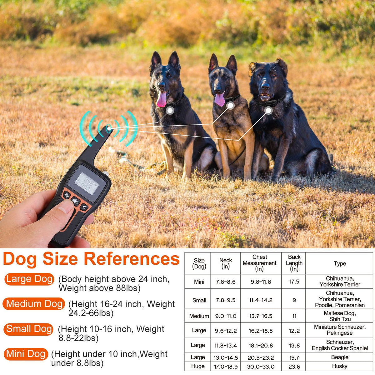 Dog Training Collar with Beep, Vibration, and Shock Modes – view 14