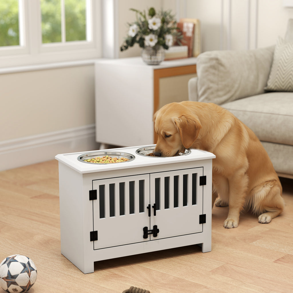 Dog Food Storage Cabinet with Bowls for Convenient Feeding – view 8