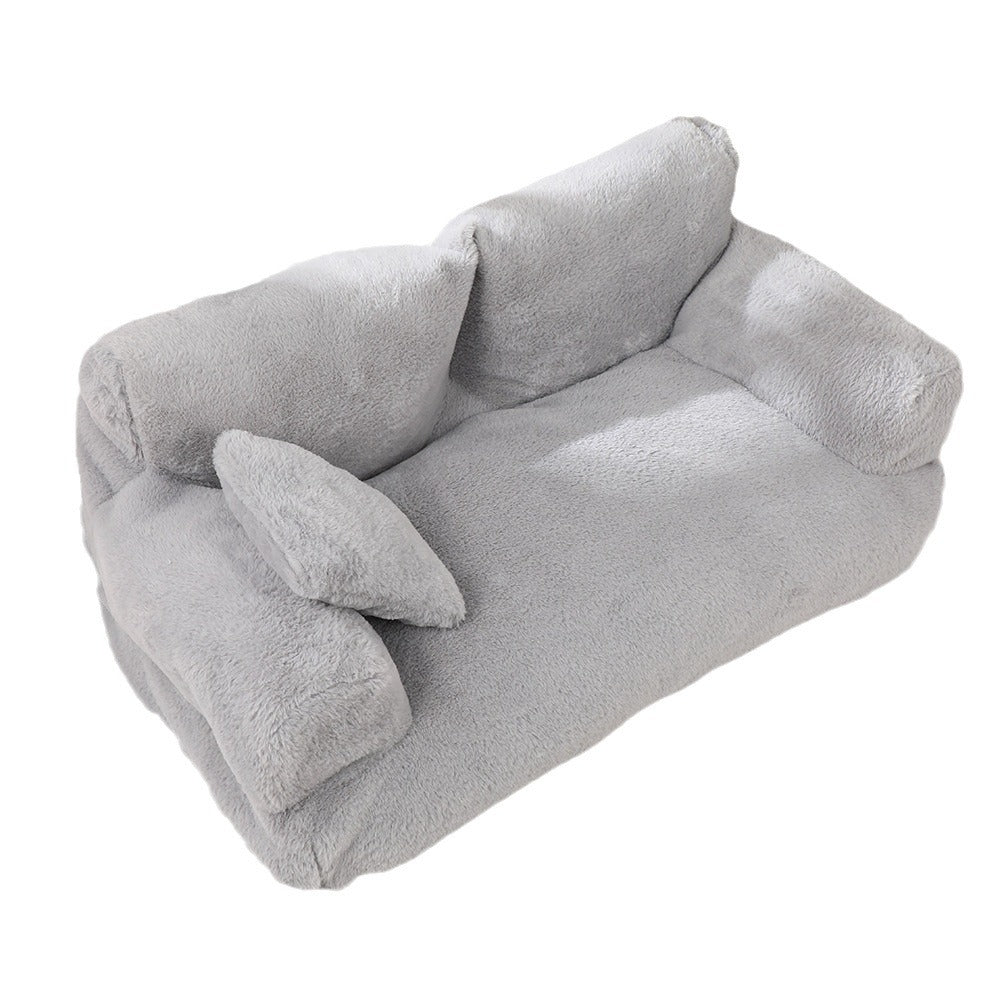Warm Plush Small Pet Sofa Nest – view 9