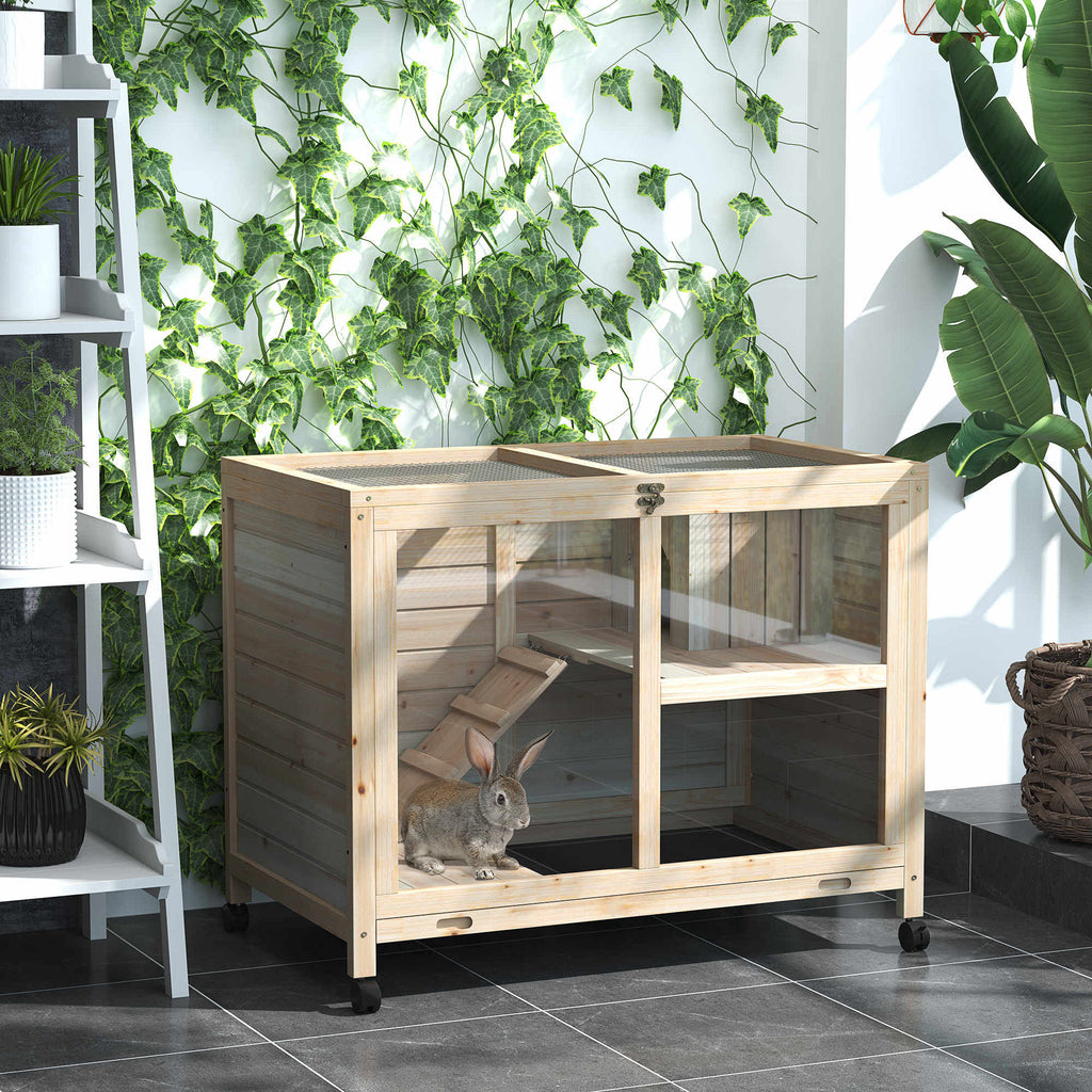 Rabbit Hutch with Wheels for Easy Mobility – view 8