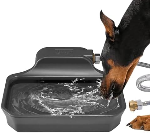 1 Gallon Dog Water Bowl for Outdoor