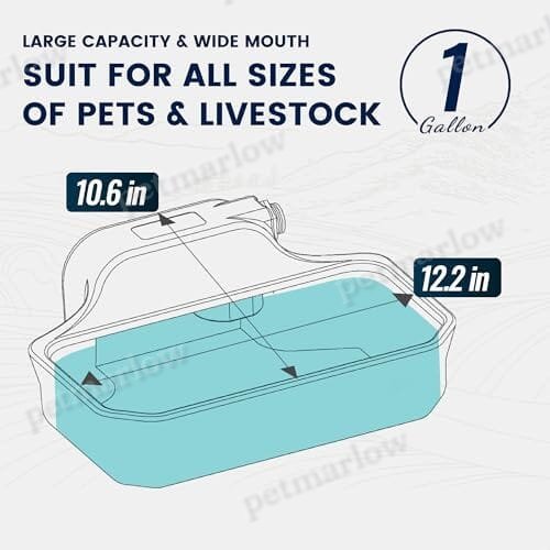 1 Gallon Dog Water Bowl for Outdoor – view 5