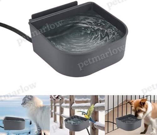 1 L Outdoor and Indoor Heated Water Bowl for Pet