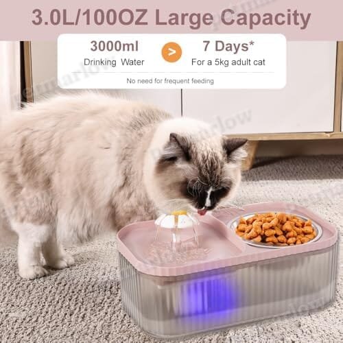 100oz/3L Super Quiet Automatic Pet Water Dispenser with Smart Pump and 3 Replacement Filters for Cats and – view 5