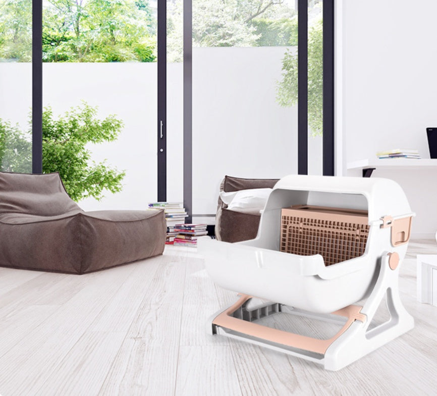 Cat toilet pet toilet semi-enclosed litter box – view 8