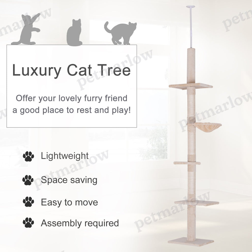 Adjustable Height Cat Tree with Scratching Posts – view 6