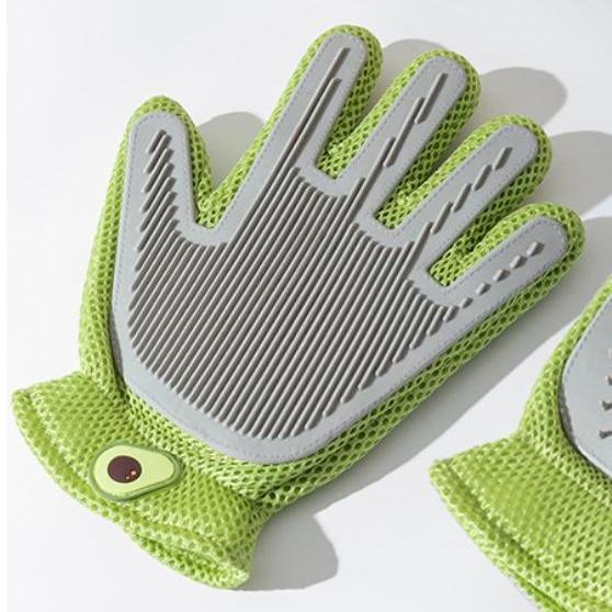 2-in-1 Pet Grooming Gloves for Effortless Grooming – view 11