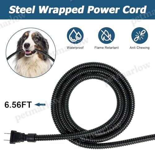 108 OZ/30W Large Heated Dog Bowl Provides Drinkable Water in Winter – view 3