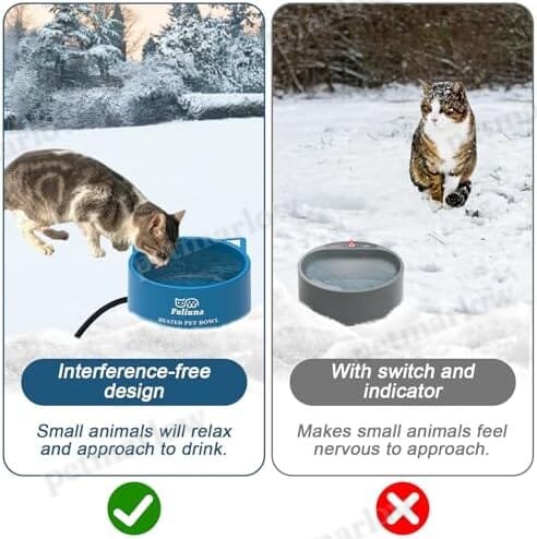 108 OZ/30W Large Heated Dog Bowl Provides Drinkable Water in Winter – view 6