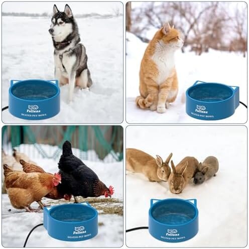 108 OZ/30W Large Heated Dog Bowl Provides Drinkable Water in Winter – view 8