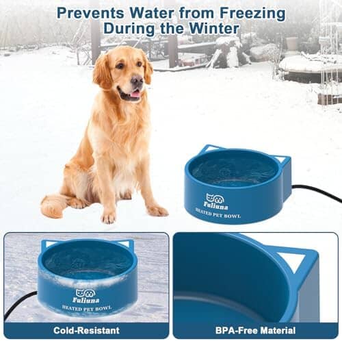 108 OZ/30W Large Heated Dog Bowl Provides Drinkable Water in Winter – view 7