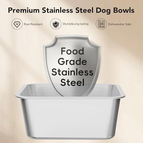 10L Stainless Steel Dog Water Bowl Spill-Proof Slow Feeder for Messy Drinkers – view 7