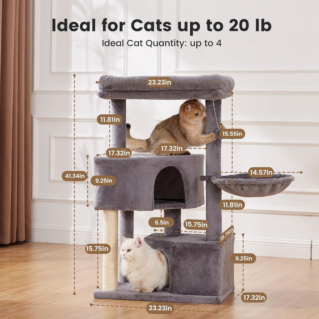 Large Cat Tree with Washable Perch for Medium to Large Cats – view 12