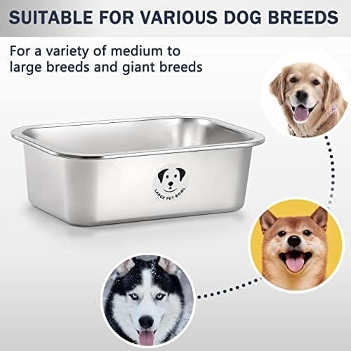 1.25 Gallons Stainless Steel Dog Bowls for Large Dogs – view 8