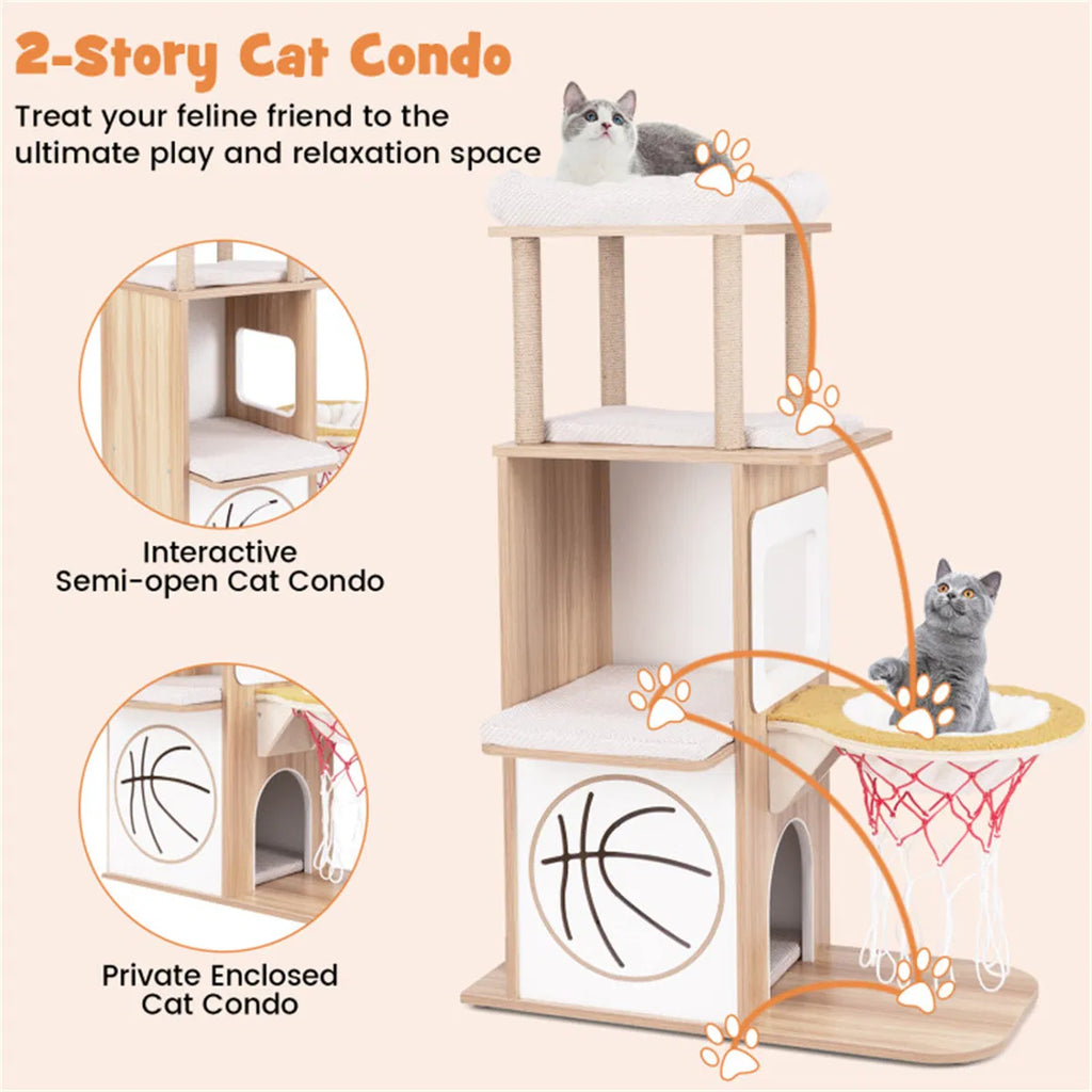 47 Inches Wooden Cat Condo – view 9