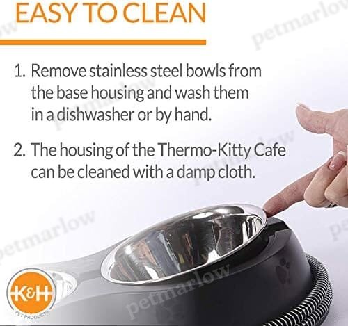 12oz/24oz Stainless Outdoor Heated Cat Food & Water Bowls for Outside Pets – view 5