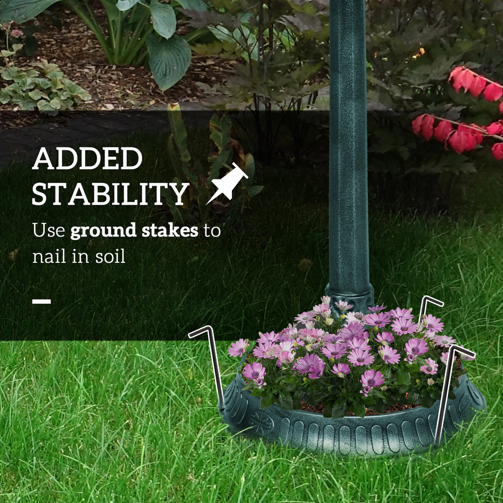 32" Decorative Bird Bath with Dual Basins and Bird Statues – view 8