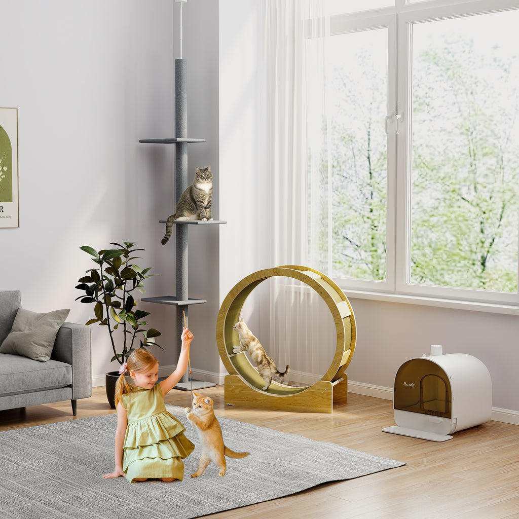 Floor-to-Ceiling Cat Tree with Scratching Posts – view 7