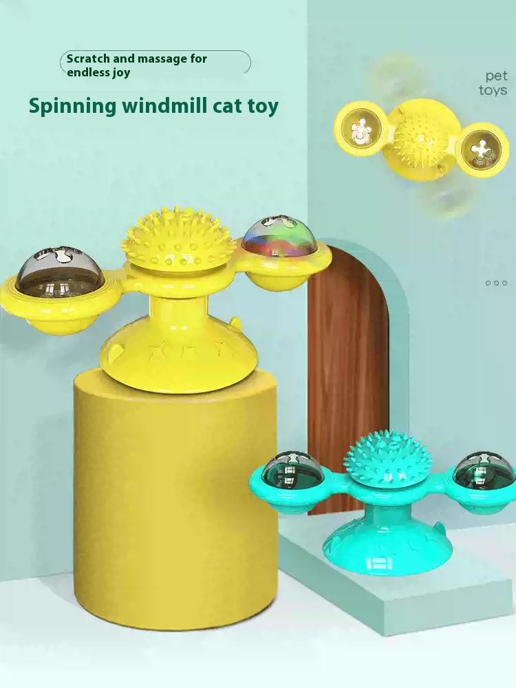 Interactive Windmill Cat Toy With LED Light Ball – view 14
