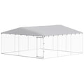 Outdoor Dog Kennel for Small Medium Large Dogs – Silver / 1850x330x180 mm