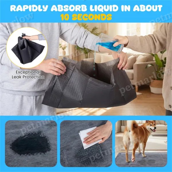 150 Pack Charcoal Dog Pee Pads 24"x24 – view 3