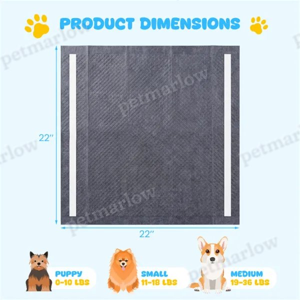150 Pack Charcoal Dog Pee Pads 24"x24 – view 4