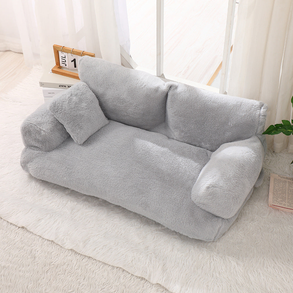 Warm Plush Small Pet Sofa Nest – view 8