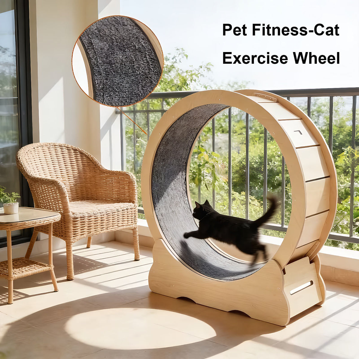 Large Cat Treadmill with Detachable Carpet – view 11