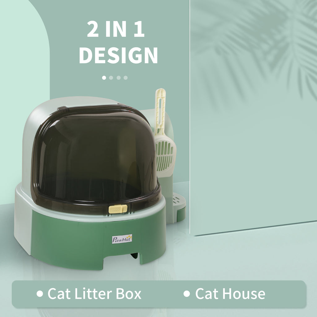 Cat Litter Box Easy to Clean with Scoop – view 9