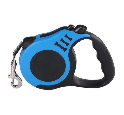 16.5FT Automatic Retractable Dog Leash – Blue