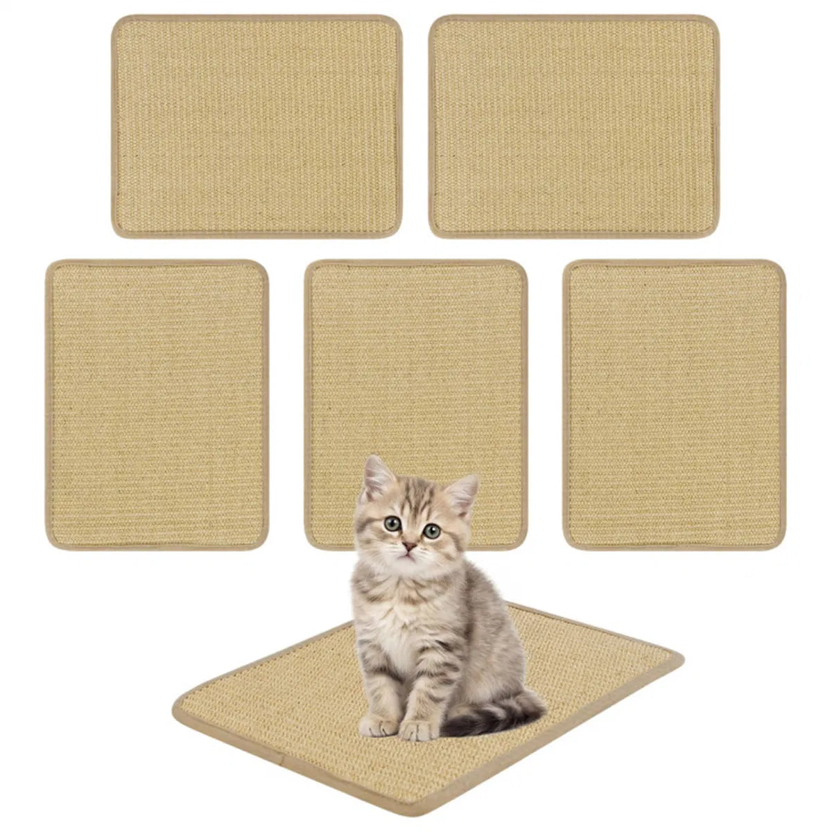 Natural Cat Scratching Mats for Furniture Protection