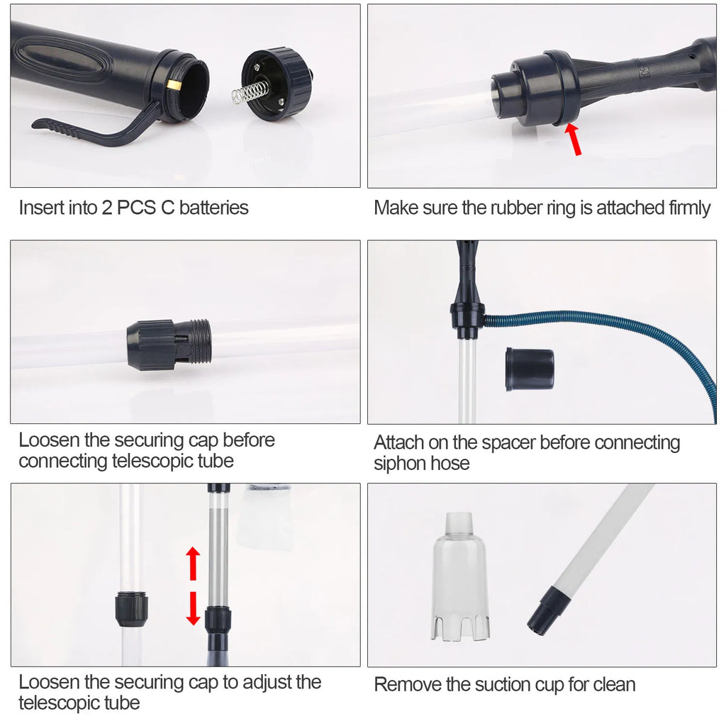 Aquarium Gravel Cleaner & Siphon Pump for Easy Maintenance – view 8