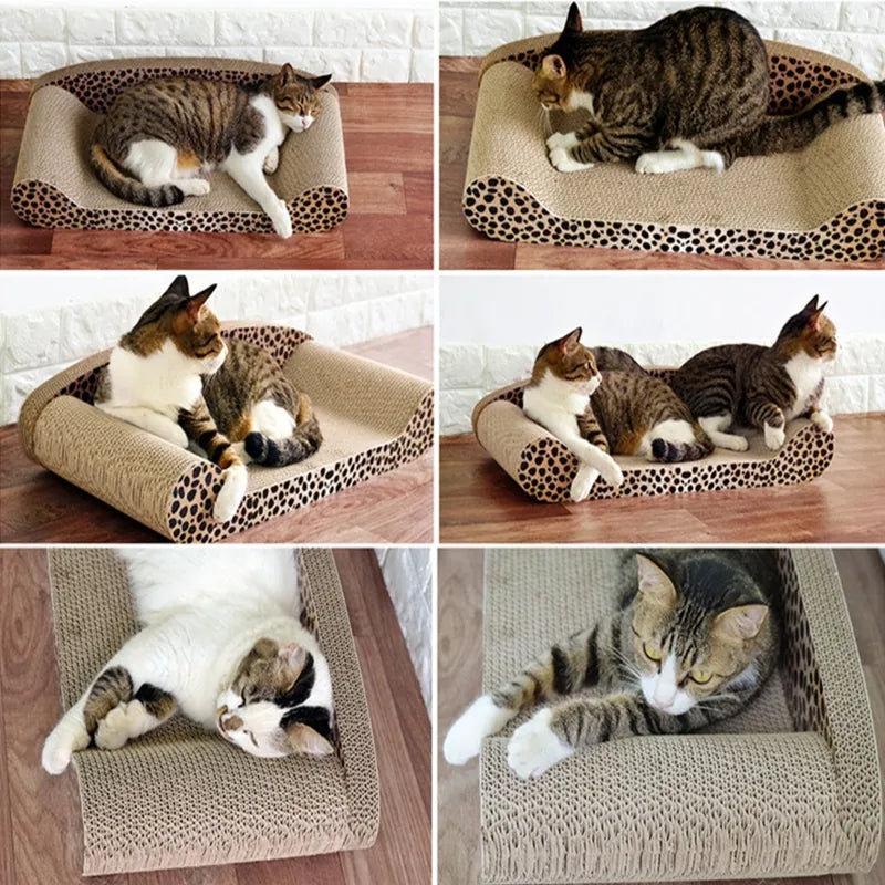 Leopard-Design Cat Scratching Mat and Resting Surface – Stable and Comfortable – view 7
