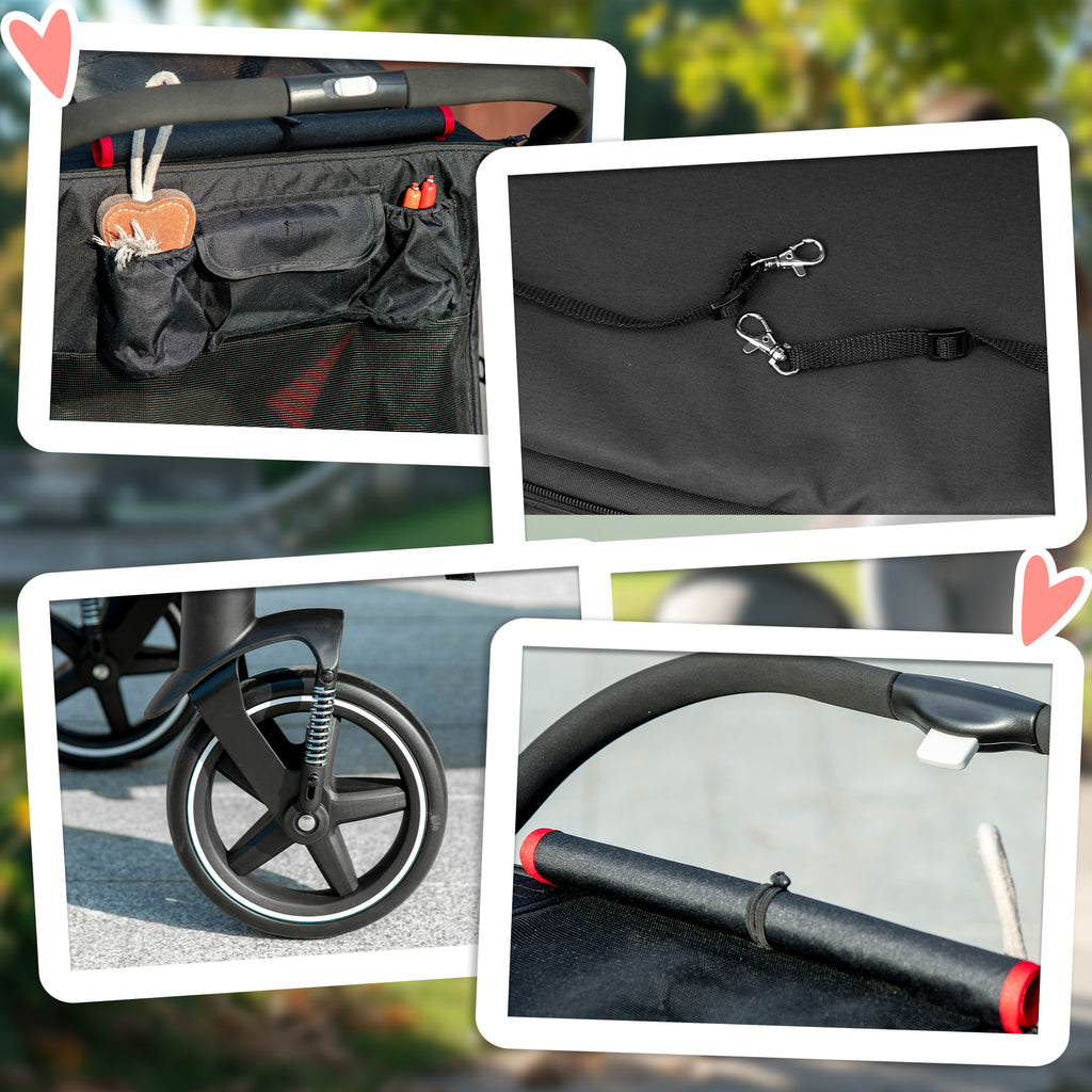 One-Click Foldable Dog Stroller for M, L Dogs – view 7