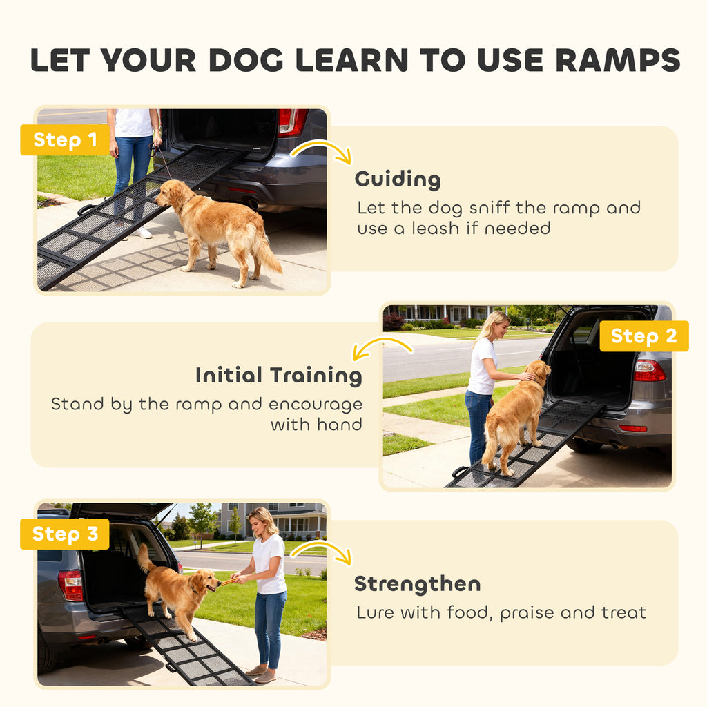 Dog Car Ramp, 75" x 20" Folding Portable Ramp – view 9
