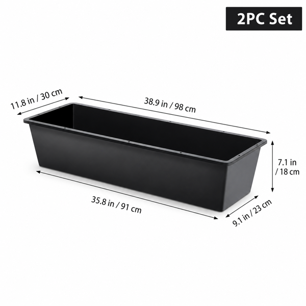 Dual-Purpose Plastic Livestock Feed Trough for Horses and Goats – view 9