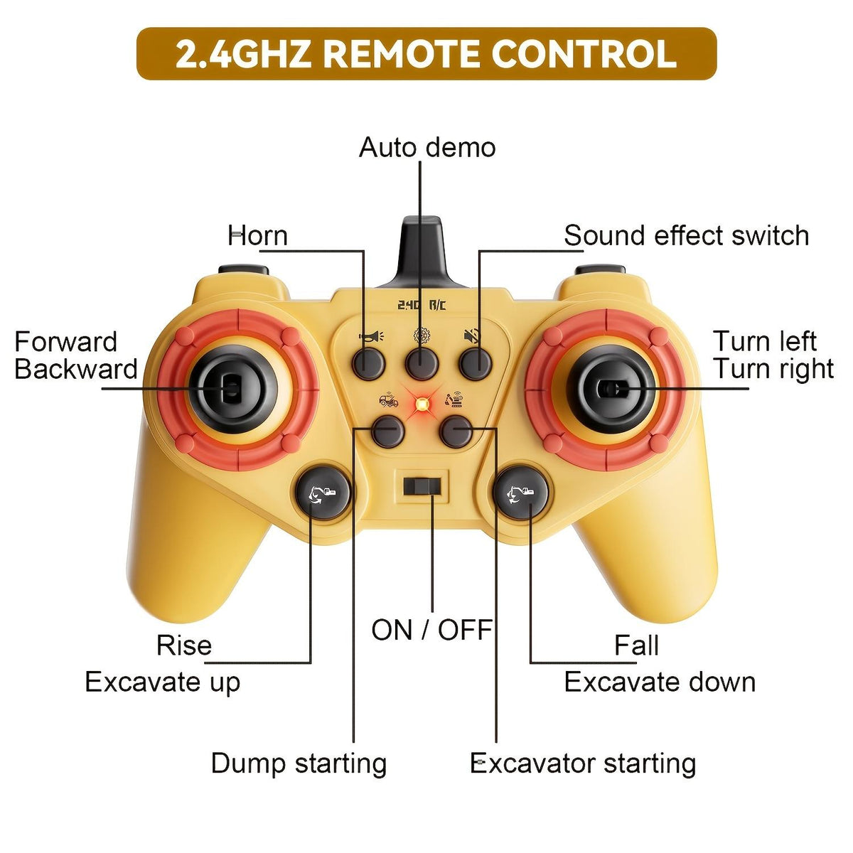 Remote Control Excavator Set For Kids' Educational Play – view 10