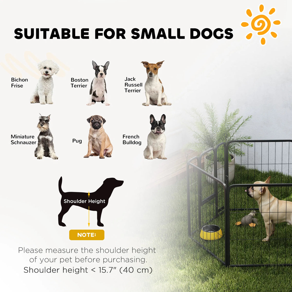 Heavy Duty Dog Playpen for Indoor and Outdoor Use – view 7