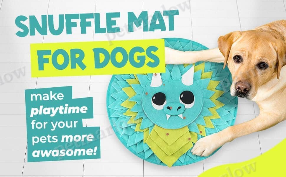 18” Dragon Dog Sniffing Mat Easy to Clean Fleece Snuffle Mat for Dogs – view 2