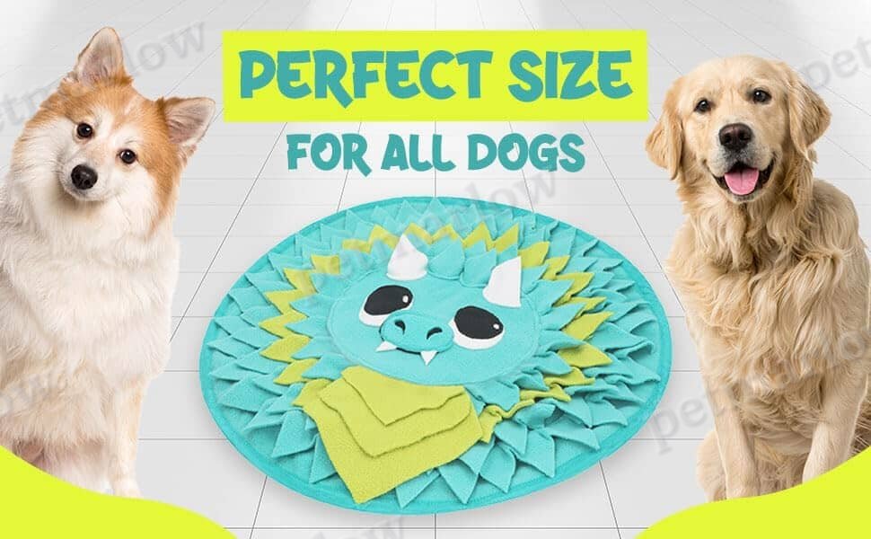18” Dragon Dog Sniffing Mat Easy to Clean Fleece Snuffle Mat for Dogs – view 3